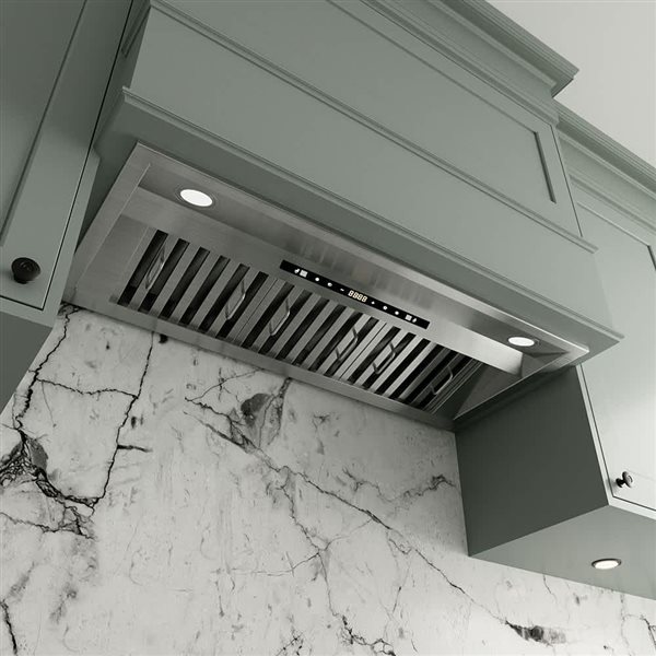 Streamline Formia 34-in Stainless Steel Convertible Insert 350CFM Range Hood