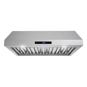 Streamline Magione 30-in Stainless Steel Ducted Undermount 406CFM Range Hood