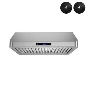 Streamline Montecreto 30-in Stainless Steel Ductless Undermount 406CFM Range Hood