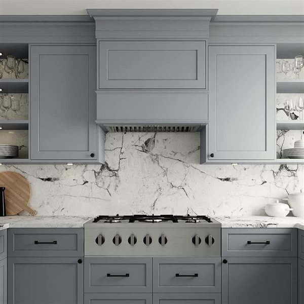 Streamline Alcamo 28-in Stainless Steel Ducted Insert 350CFM Range Hood