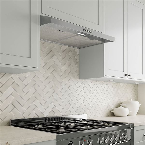 Streamline Ausa 30-in Stainless Steel Convertible Undermount 80CFM Range Hood