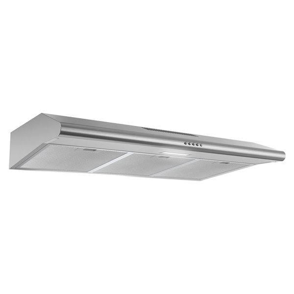 Streamline Avellino 36-in Stainless Steel Convertible Undermount 80CFM Range Hood
