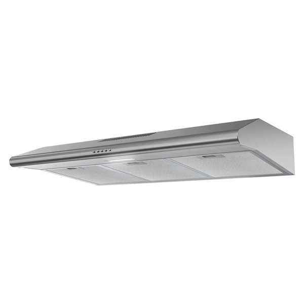 Streamline Avellino 36-in Stainless Steel Convertible Undermount 80CFM Range Hood