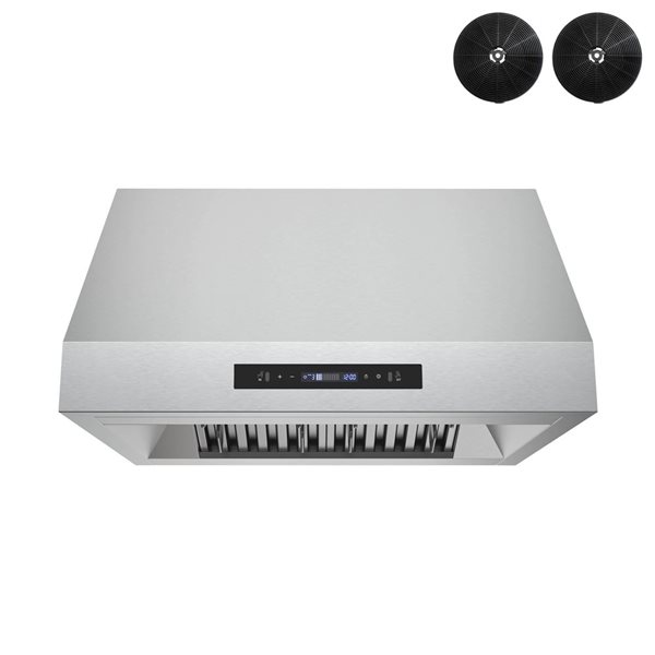 Streamline Dezzo 30-in Stainless Steel Ductless Undermount 350CFM Range Hood