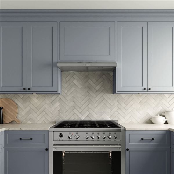 Streamline Anapo 30-in Stainless Steel Ductless Undermount 80CFM Range Hood