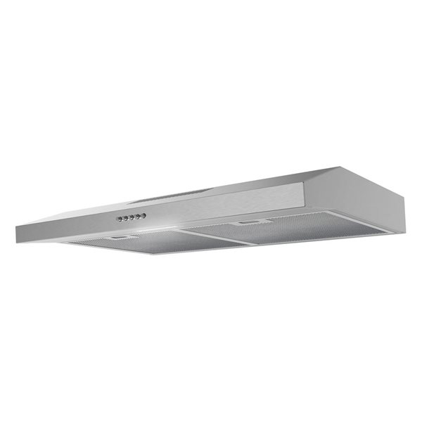 Streamline Anapo 30-in Stainless Steel Ductless Undermount 80CFM Range Hood