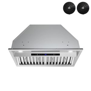 Streamline Isnello 28-in Stainless Steel Ductless Insert 350CFM Range Hood