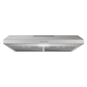 Streamline Ferla 30-in Stainless Steel Ducted Undermount 80CFM Range Hood