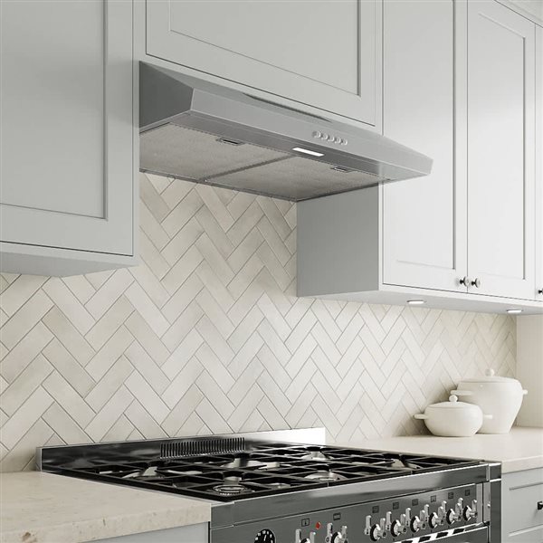 Streamline Ferla 30-in Stainless Steel Ducted Undermount 80CFM Range Hood