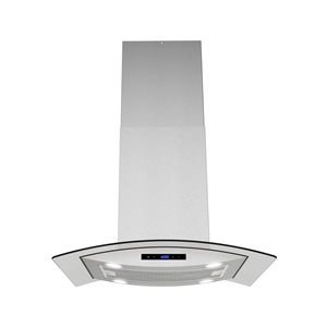 Hotte de cuisinière sans conduit Maddaloni par Streamline 30 po en acier inoxydable 350 pi³/min