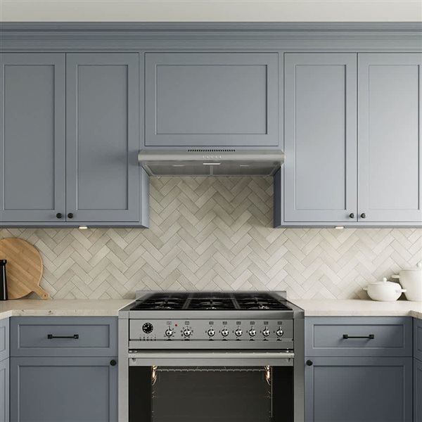 Streamline Tribano 30-in Stainless Steel Ductless Undermount 80CFM Range Hood