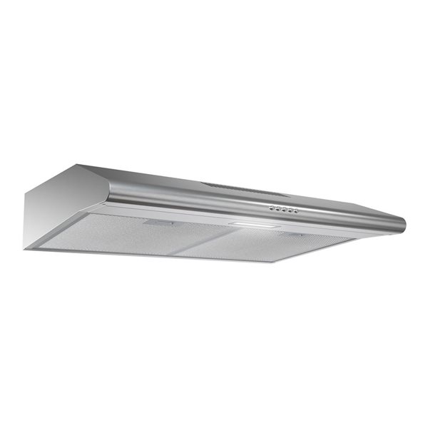 Streamline Tribano 30-in Stainless Steel Ductless Undermount 80CFM Range Hood