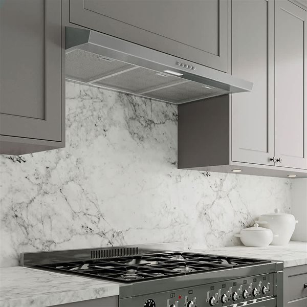 Streamline Viterbo 36-in Stainless Steel Ductless Undermount 80CFM Range Hood