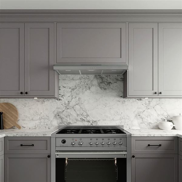 Streamline Viterbo 36-in Stainless Steel Ductless Undermount 80CFM Range Hood