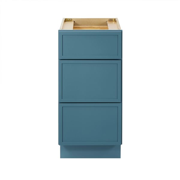 15 W X 21 D X 32.5-In H Sea Green Wood/mdf 3-Drawer Freestanding Bathroom Vanity Cabinet Only, Green/Tan