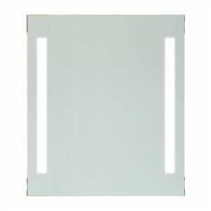 Vanity Art 24 x 28-in Frameless Wall-Mounted LED Lighted Bathroom Vanity Mirror w/ On/Off Switch