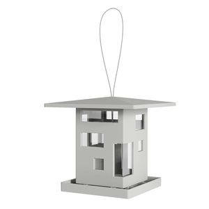 Umbra Bird Cafe 8.5 H x 9-in W Grey Bird Feeder