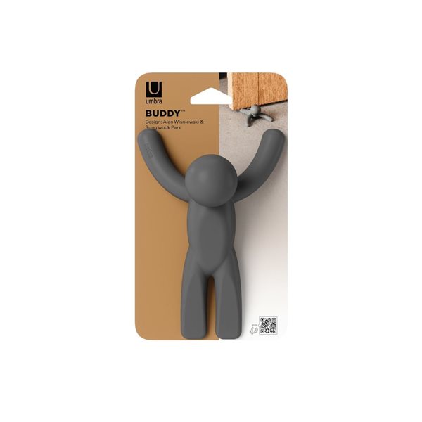 Umbra Buddy 6-in L Grey Plastic Doorstop