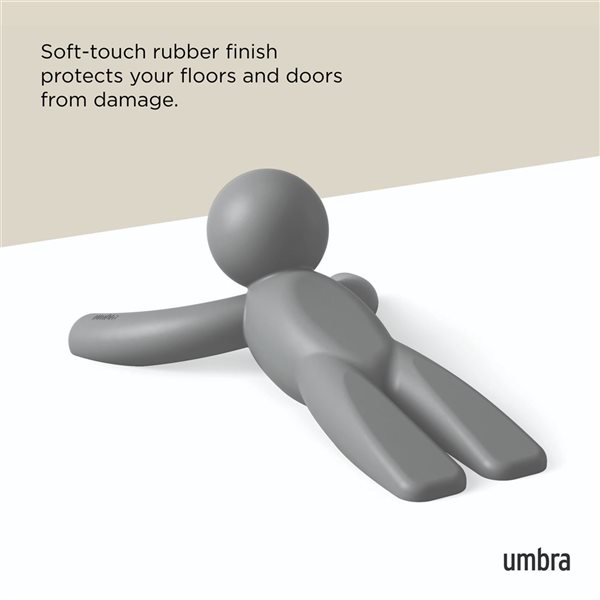 Umbra Buddy 2-Pack 6-in L Grey Plastic Doorstop