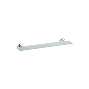 KOHLER Purist Glass Shelf in Polished Chrome
