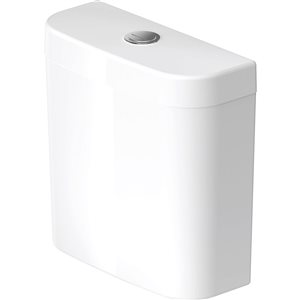 Duravit Happy D2 Toilet Tank Only w/ Top Flush Button in White