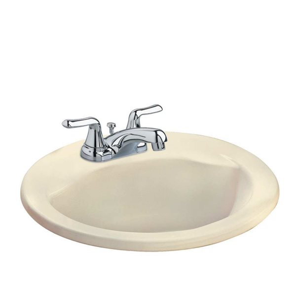 American Standard Cadet Oval Countertop Bathroom Sink 4-in Centres