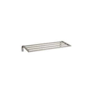 KOHLER Loure Hotelier Towel Rack in Vibrant Brushed Nickel