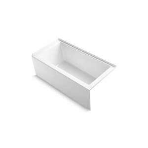 KOHLER Underscore 60 x 30-in Alcove Bathtub w/ Right Drain in White