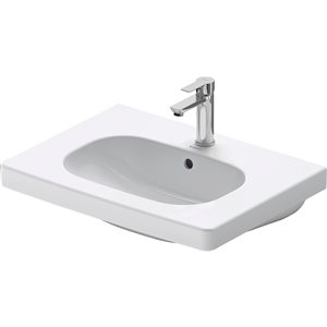 Duravit D-Code Bathroom Vanity Sink in White