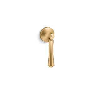 KOHLER Corbelle Left-Hand Toilet Trip Lever in Vibrant Brushed Moderne Brass
