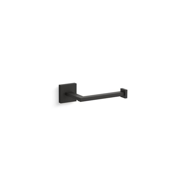 KOHLER Square Toilet Paper Holder in Matte Black