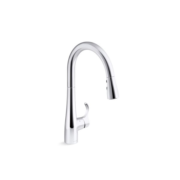 KOHLER Simplice Touchless Pull-Down Kitchen Sink Faucet w/ 3-Function Sprayhead in Polished Chrome