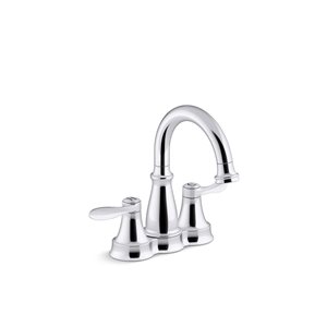 KOHLER Bellera Chrome 1-Handle Deck-Mount 1.0-gal/min Bathroom Sink Faucet