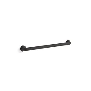 KOHLER Occasion Matte Black 24-in L Grab Bar
