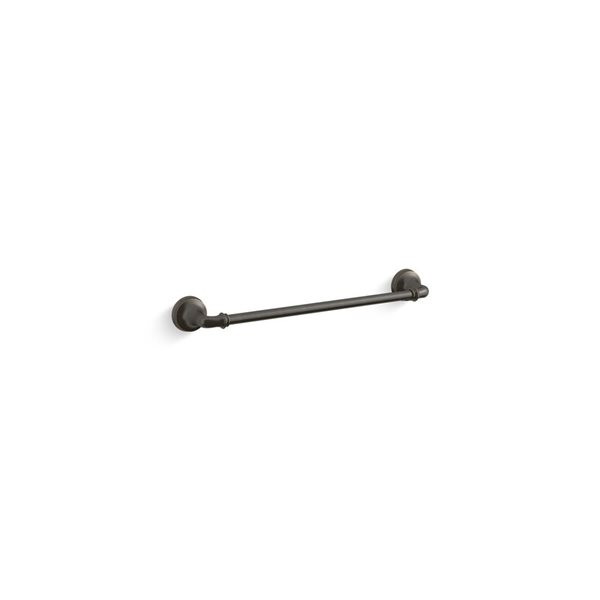 KOHLER Bellera Matte Black 18-in L Towel Bar