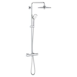 GROHE Euphoria 1.75-gal/min CoolTouch Thermostatic Shower System w/ Rain Shower Head and Hand Shower