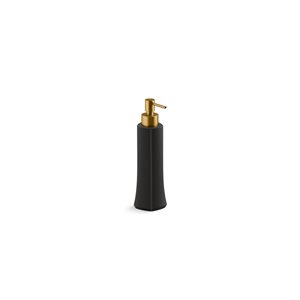 KOHLER Occasion Black and Brass Soap Dispenser