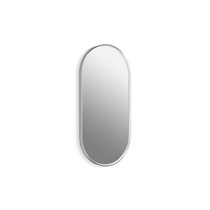 KOHLER Essential 18 x 36-in Capsule Framed Mirror in Polished Chrome