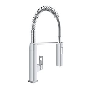 GROHE Eurocube 1-Handle Semi-Pro Dual Spray Kitchen Faucet in StarLight Chrome