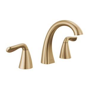 Delta Arvo 2-Handle Widespread Bathroom Faucet in Champagne Bronze