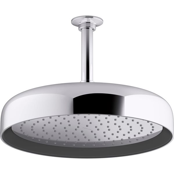 KOHLER Statement Round Chrome 12-in W 2.5-gal/min Single-Function Rain Shower Head