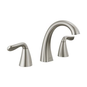 Delta Arvo 2-Handle Widespread Bathroom Faucet in Spotshield Brushed Nickel