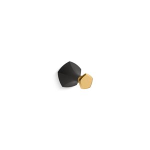 KOHLER Occasion Black and Brass Robe Hook