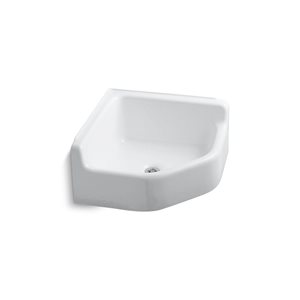 KOHLER Whitby Floor-Mount Corner Service Sink