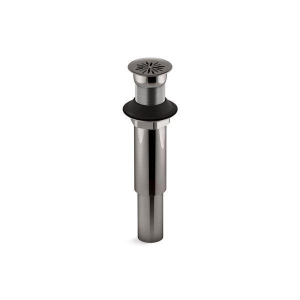 KOHLER Decorative Grid Drain Without Overflow in Vibrant Titanium 7107 ...