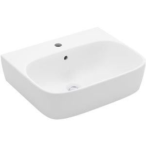 KOHLER ModernLife 21 3/4-in 1-Hole Rectangular Wall-mount Bathroom Sink w/ Overflow in White