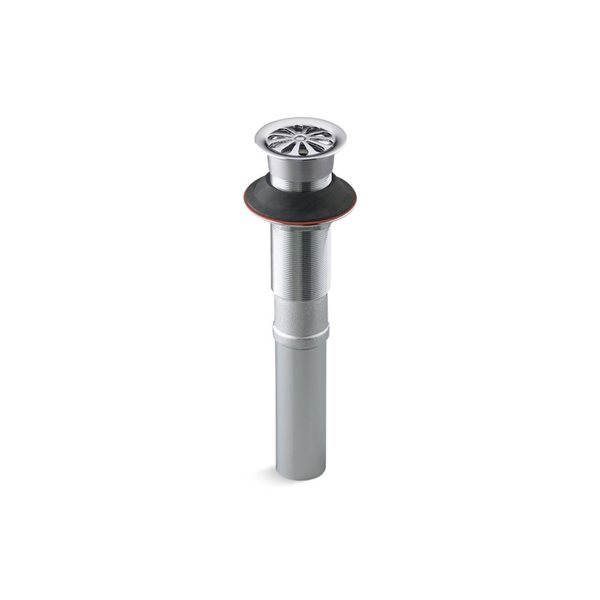 KOHLER Bathroom Sink Grid Drain Without Overflow in Polished Chrome ...