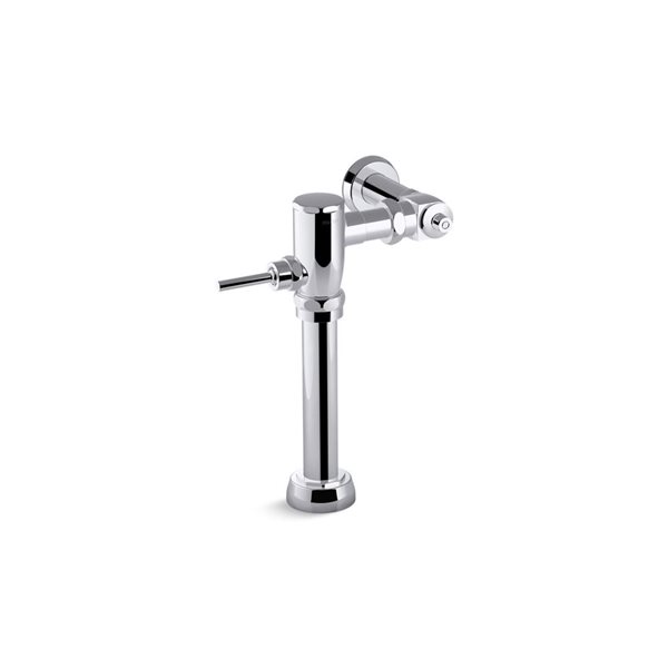 KOHLER Primme Manual Toilet Flushometer 4.8 LPF w/ Control Stop in Polished Chrome