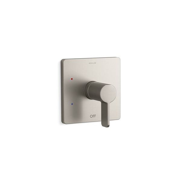 KOHLER Parallel Rite-Temp Brushed Nickel Shower Valve Trim