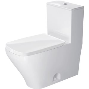 Duravit DuraStyle White One-Piece Toilet Kit 1.32, 0.92 GPF with Dual Flush and Top Button Flush